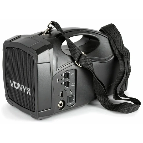 Vonyx ST012- Système Amplifié sur Batterie + Système Micro-Casque et Micro-Cravate, 30 Watts RMS