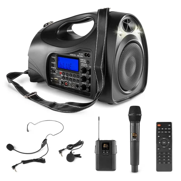 Vonyx ST016 - Système Haut-Parleur Amplifié Batterie avec Micro Main