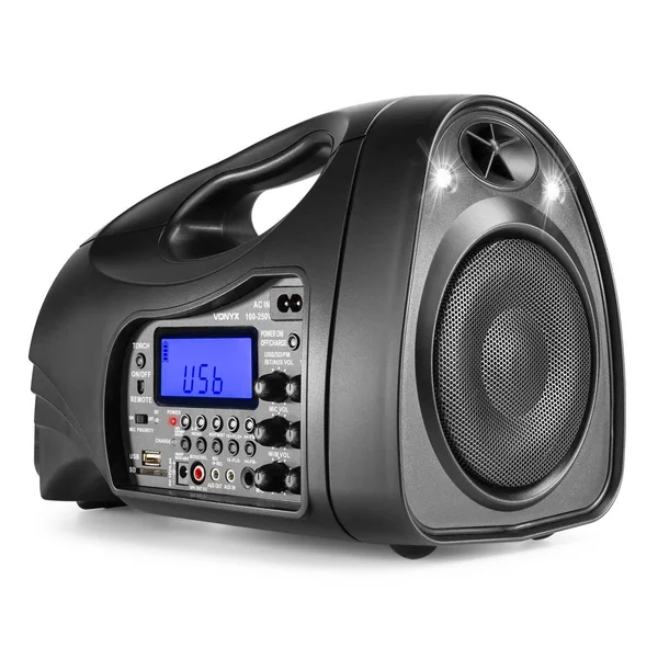 Vonyx ST016 - Système Haut-Parleur Amplifié Batterie avec Micro Main