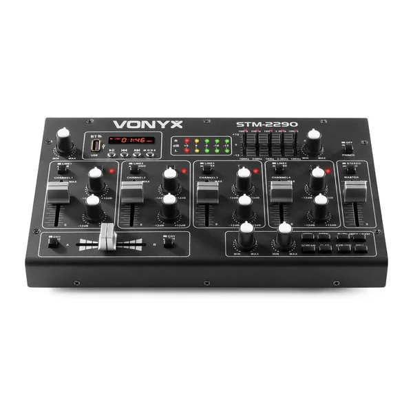 Vonyx STM2290 - Table de Mixage DJ 8 Canaux, Entrée USB et Bluetooth
