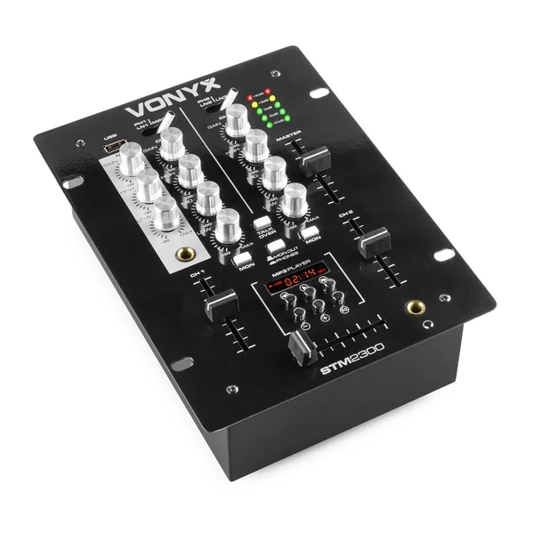 Vonyx STM-2300 - Table de Mixage 2 Canaux, Entrée RCA Phono/Ligne Commutable