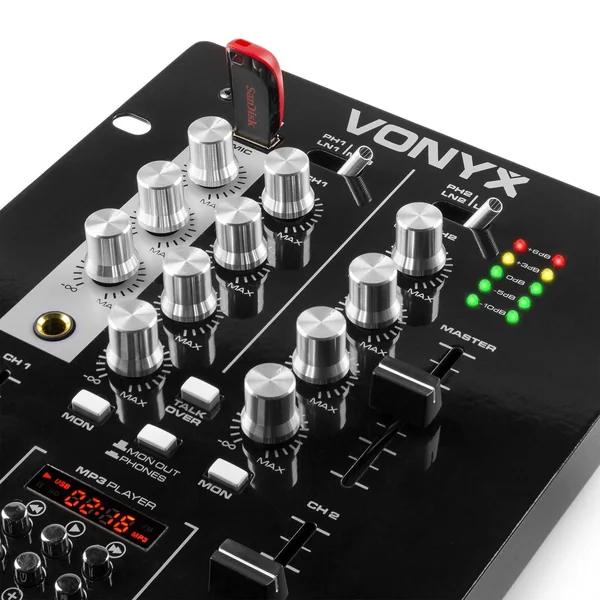 Vonyx STM-2300 - Table de Mixage 2 Canaux, Entrée RCA Phono/Ligne Commutable