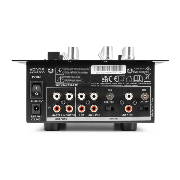Vonyx STM-2300 - Table de Mixage 2 Canaux, Entrée RCA Phono/Ligne Commutable