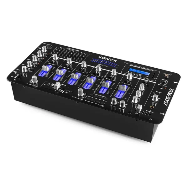 Vonyx STM-3007 Table de Mixage 6 Canaux SD/USB/MP3/LED/Bluetooth 19"
