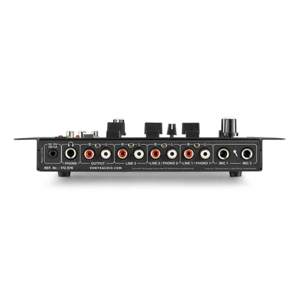 Vonyx STM-3020B - Table de Mixage 6 Canaux, Port USB, 3 Canaux Commutables