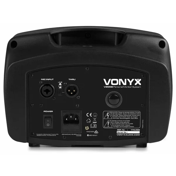 Vonyx V205B Enceinte de Retour Amplifiée - 80 Watts