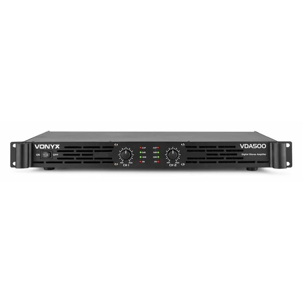 Vonyx VDA500 Amplificateur Professionnel 2x 250W Classe D - Noir