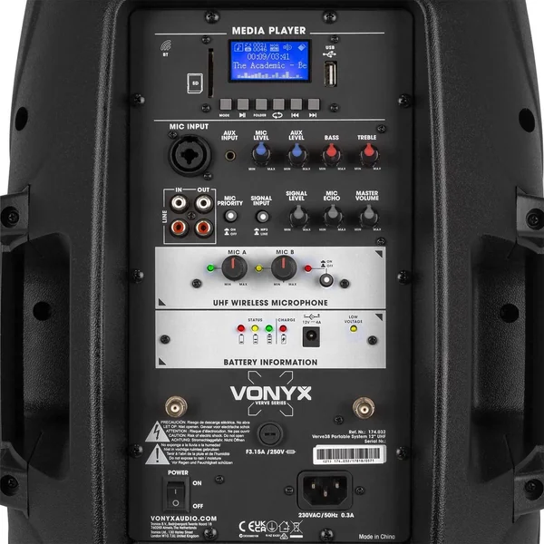 Vonyx Verve38 Enceinte Sono Portable 800W