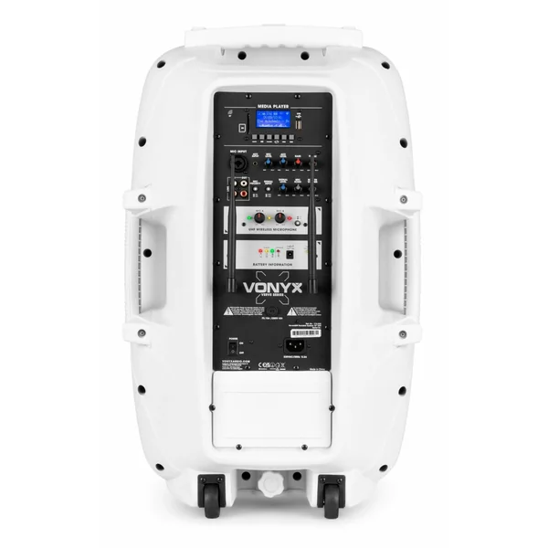 Vonyx Verve46 Enceinte Sono Portable 1000W - Blanc