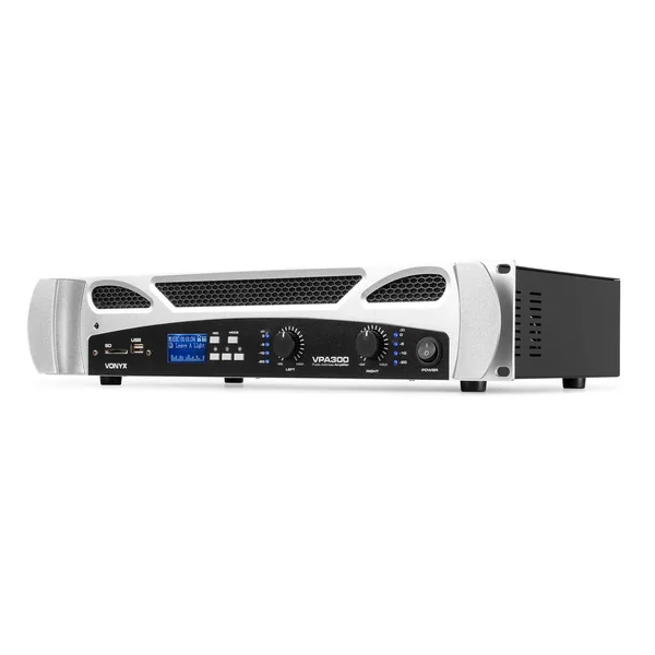 Vonyx VPA300 - Amplificateur Digital 2x 150W, Bluetooth, MP3/USB/SD avec Télécommande