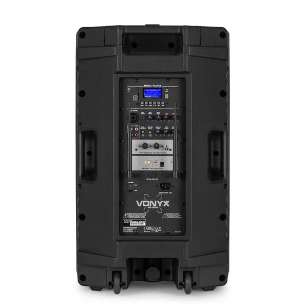 Vonyx VSA700-BP Sono Portable 1000 Watts - Batterie + Micro-Casque et Micro-Cravate