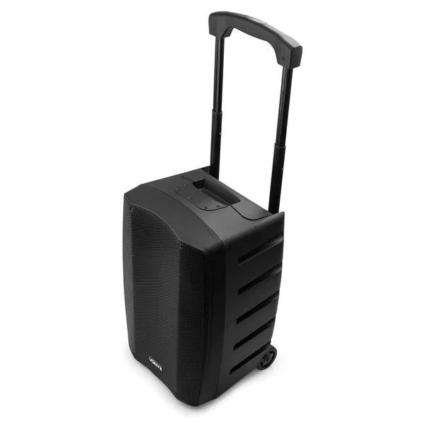 Vonyx VSP200 - Sono Portable Professionnelle 200 Watts 10 Pouces, 2 Micros UHF Sans Fil, Bluetooth 5.0