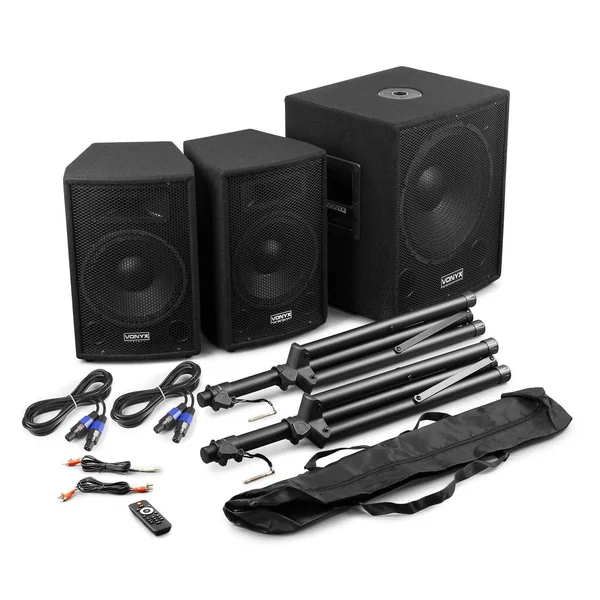 Vonyx VX1015BT Pack Sono DJ Actif 2.1 - 1000W