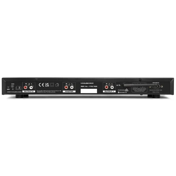 Vonyx VX2USB MK2 Double Lecteur Bluetooth MP3 - Noir