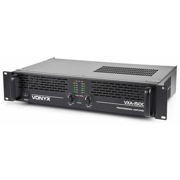 Vonyx VXA-1500 Amplificateur Professionnel, 2x 750 Watts, Connexion en Pont