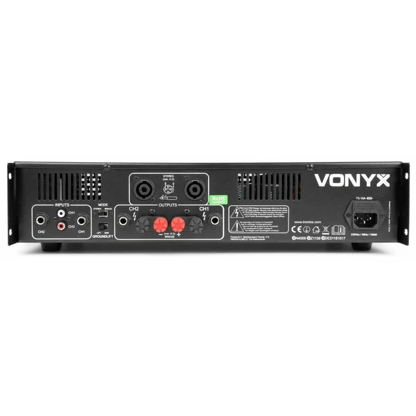 Vonyx VXA-2000 Amplificateur Professionnel, 2x 1000 Watts