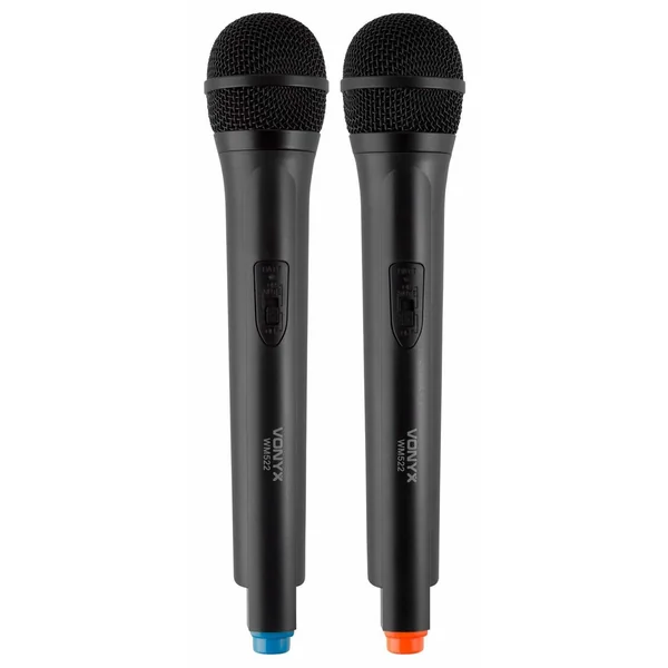 Vonyx WM522 - Set de 2 Microphones sans Fil VHF avec Valise de Transport