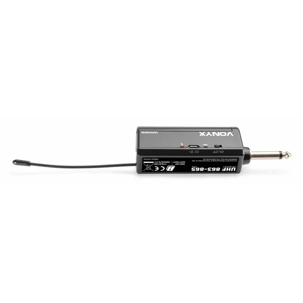 Vonyx WM55 Microphone sur Batterie Plug-and-Play UHF sans Fil