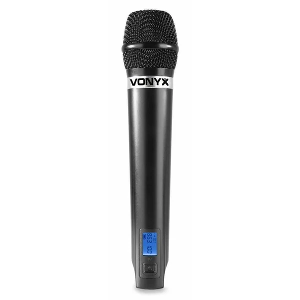 Vonyx WM62 - 2x Microphones sans Fil UHF avec Récepteur 16 canaux