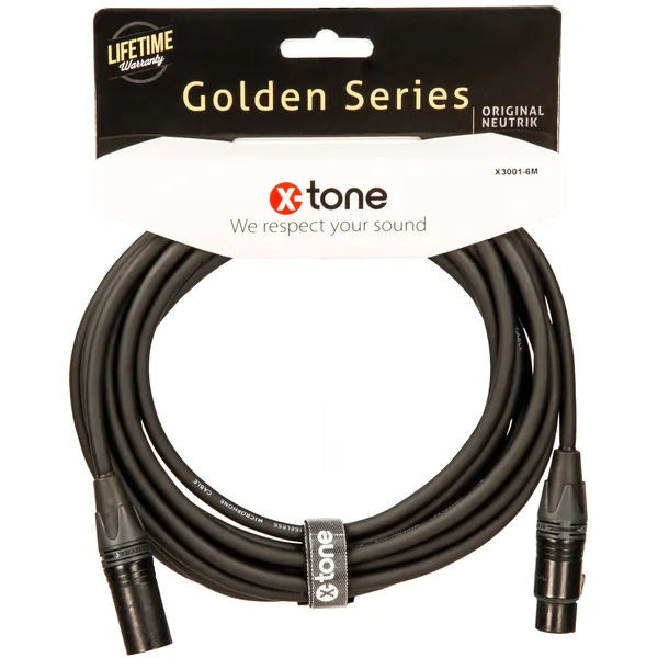 X3001-6M - XLR(M) / XLR(F) Golden Series