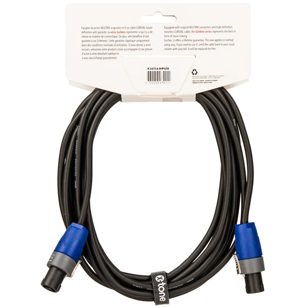 X3054-HP6M Speaker Cable Speakon 6m Golden Series