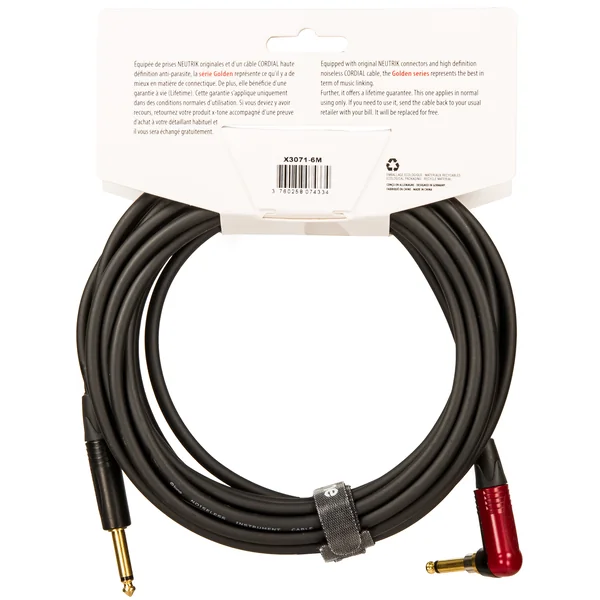 X3071-6M Instrument Cable Right/Angled 6m