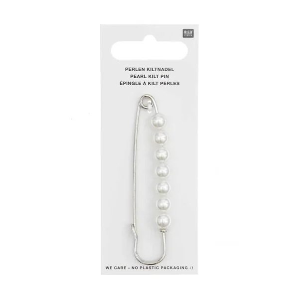 Épingle à Kilt avec Perles 76 x 18mm : Élégance Traditionnelle Revisitée - Rico Design