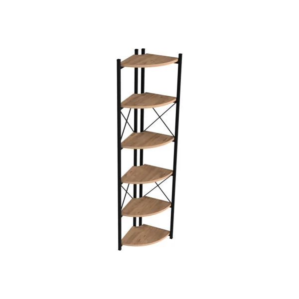 Étagère industrielle d'angle Etagère angle 6 niveaux Etagère plantes
