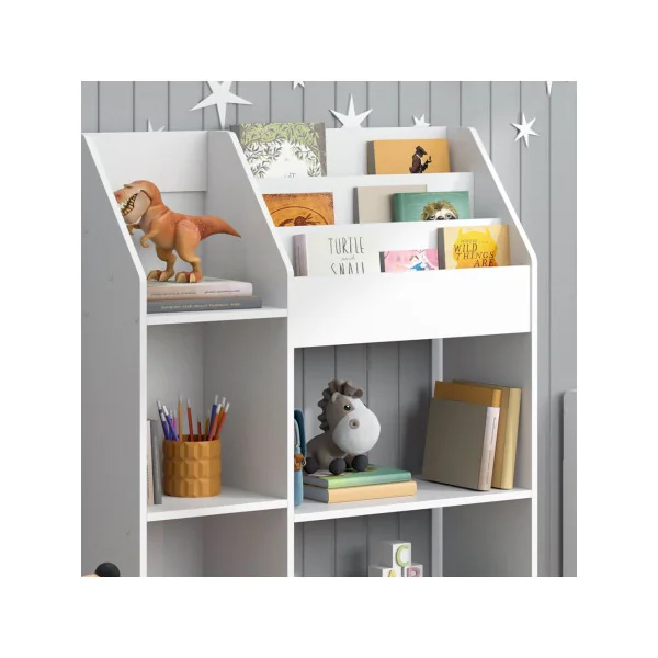 Étagère livres Montessori Bibliothèque enfant Rangement livres et jouets